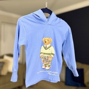 Ralph Lauren Polo Bear Kids Light Blue Hoodie